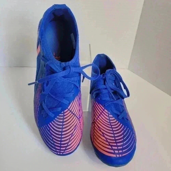 Adidas Predator Edge.3 Sz 5.5 FG Blue Youth Soccer Football Cleats GW2361 - Picture 4 of 14